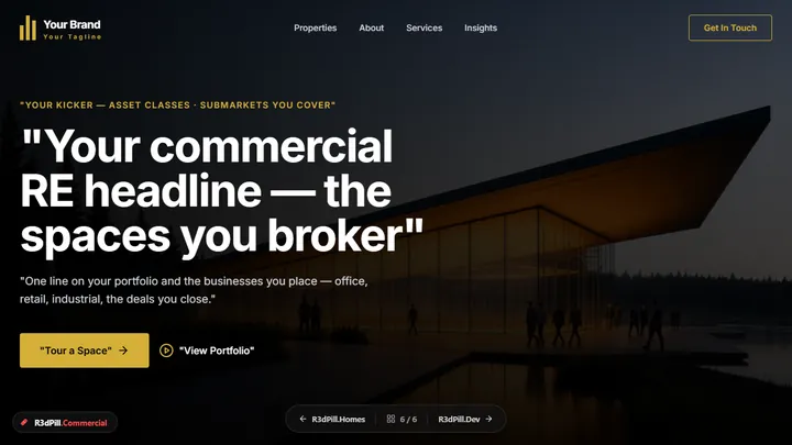 R3dPill.Commercial hero preview